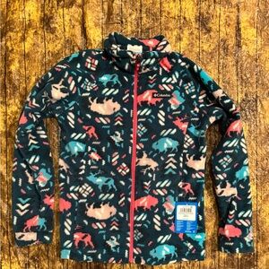 NWT Columbia Girls Fleece Jacket Large